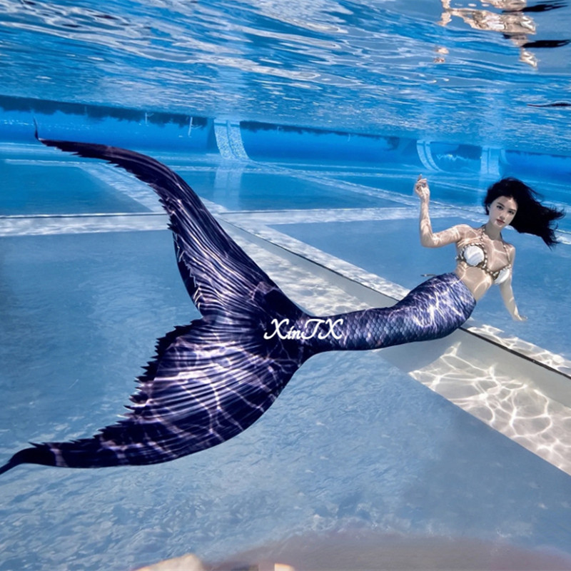 Ocean Aquarium - 大人用マーメイドテール水着 水泳用マーメイド耳 コスプレ 水族館ダイビングショー衣装 コスチューム写真 ビーチドレス