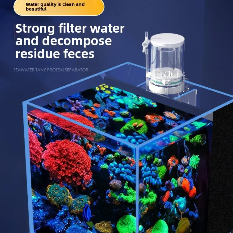 Reef Tank Filter - 110V-240V対応 新型ミニ水槽プロテインセパレーター 海水サンゴフィルター 魚タンク内蔵ミニフィルタースキマー