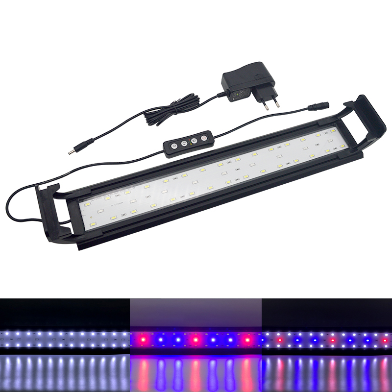 Aquarium Marine Lights - 園芸用LEDライト,16〜64cm,魚の水耕植物栽培用,タイマーと調光,110V,220V
