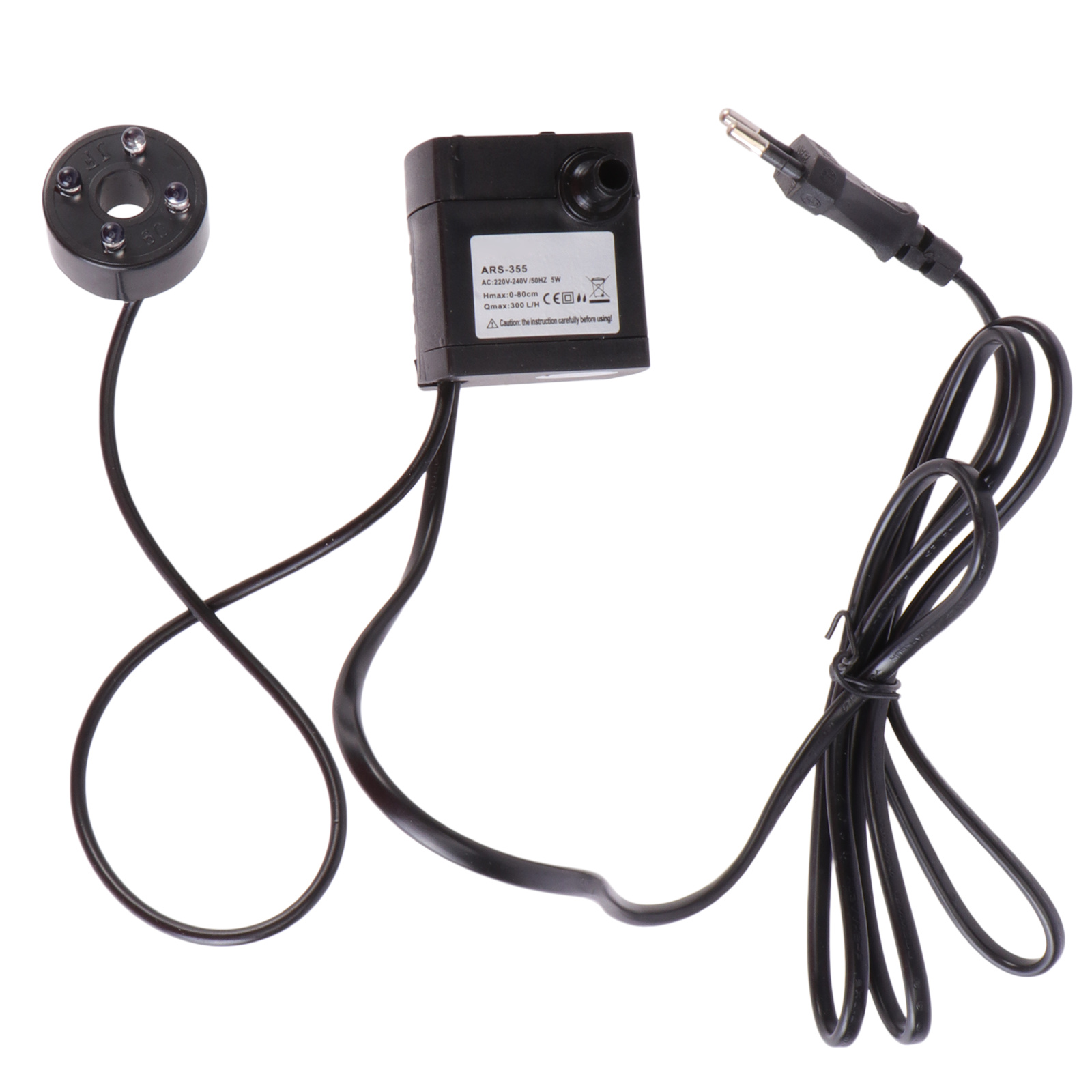 Aquarium Marine Lights - 5 ワット水中循環水ポンプ調整可能な流量 LED ライト水族館噴水池水耕システム噴水