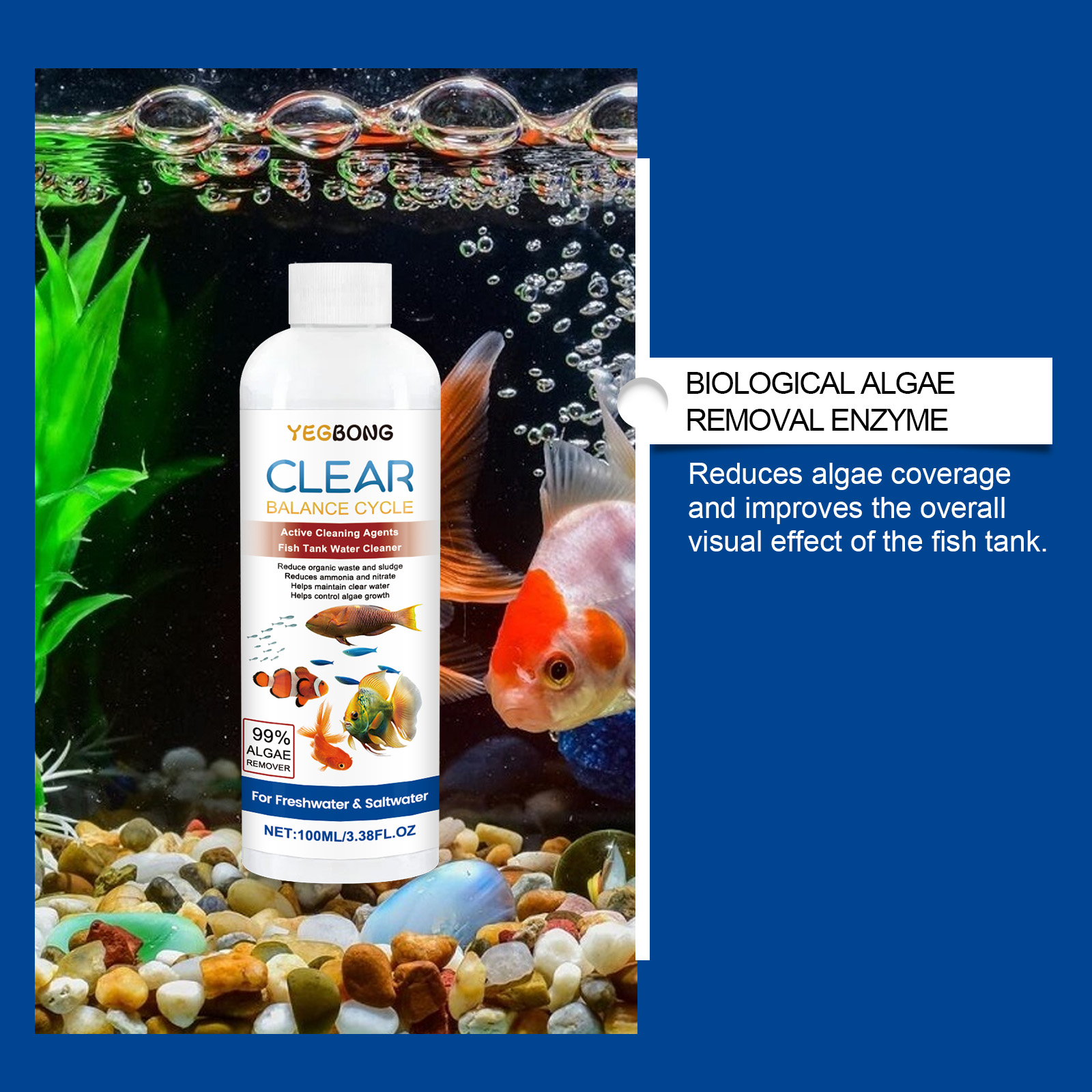 水族館の水精製器 100 ミリリットル淡水海水水槽クリーナー - Saltwater Tank のレビューと価格