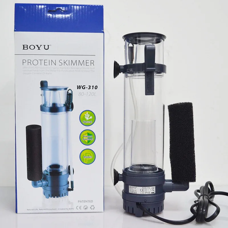 6W/8W BOYUプロテインスキマーフィルター吊り下げ式ポ - Marine Coral のレビューと価格