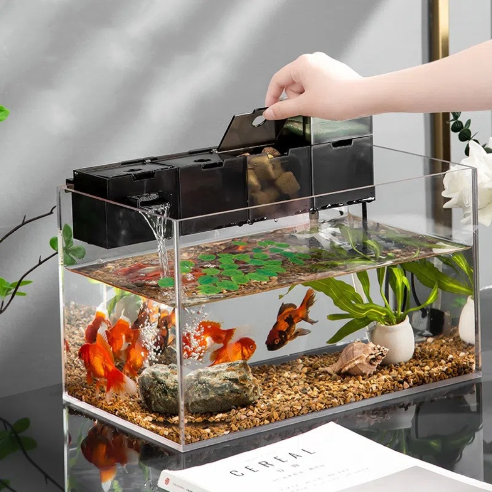 3in1外部式水槽フィルター プラスチック製静音フィッシュタ - Reef Tank Filter のレビューと価格